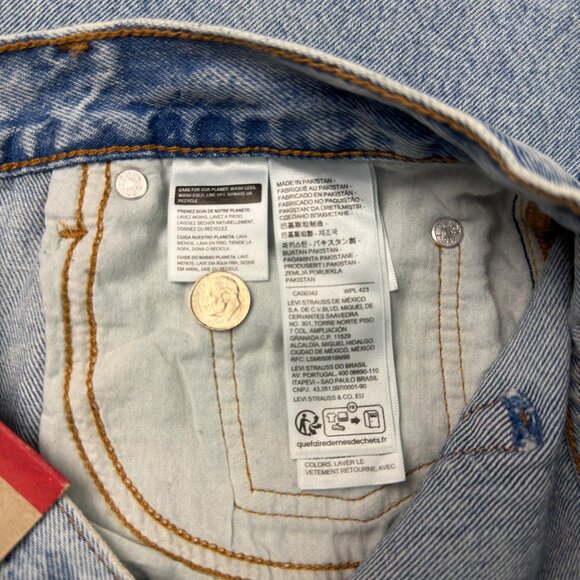 Levi’s Premium Iconic Long Denim Maxi Skirt  Blue Size 30 / 10 / Medium NWT - Picture 13 of 15